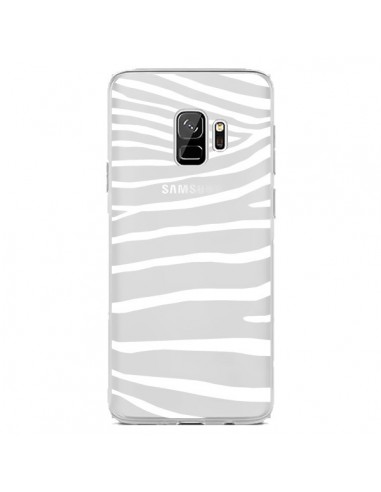 Coque Samsung S9 Zebre Zebra Blanc Transparente - Project M