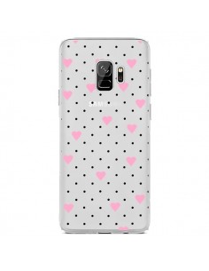 Coque Samsung S9 Point Coeur Rose Pin Point Heart...