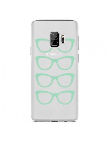 Coque Samsung S9 Sunglasses Lunettes Soleil Mint Bleu Vert Transparente - Project M
