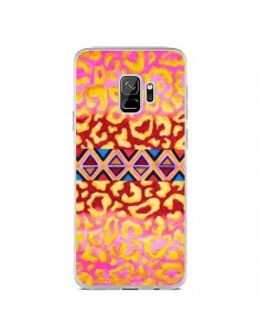Coque Samsung S9 Tribal Leopard Rose - Ebi Emporium