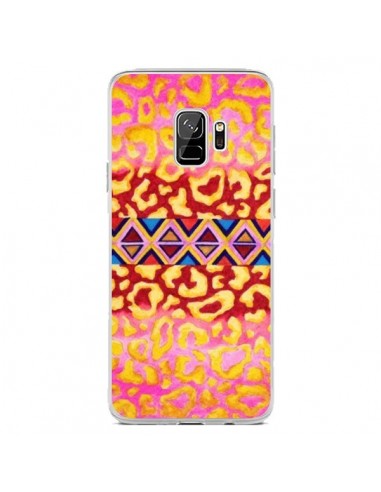 Coque Samsung S9 Tribal Leopard Rose - Ebi Emporium