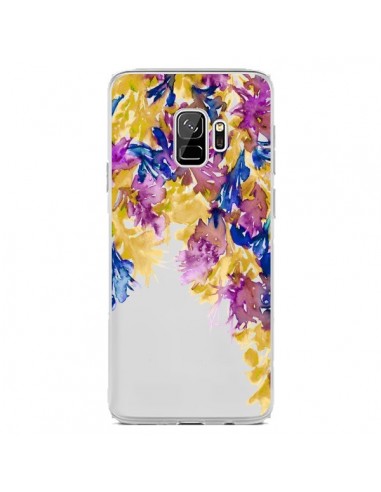 Coque Samsung S9 Cascade Florale Transparente - Ebi Emporium