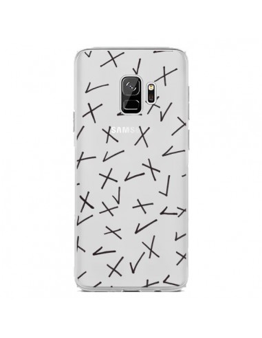 Coque Samsung S9 Cross Croix Check Transparente - Ebi Emporium