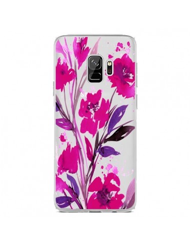 Coque Samsung S9 Roses Fleur Flower Transparente - Ebi Emporium