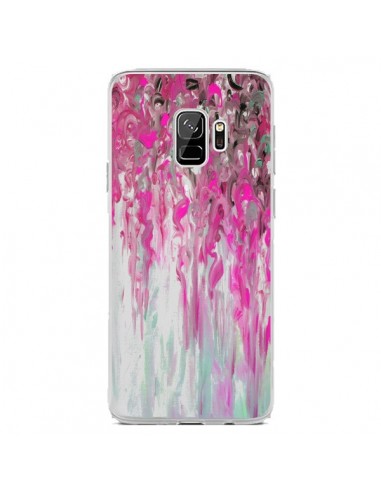 Coque Samsung S9 Tempête Rose Transparente - Ebi Emporium