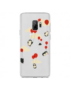 Coque Samsung S9 Pingouin Ciel Ballons Transparente - Jay...