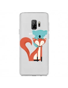 Coque Samsung S9 Renard et Koala Love Transparente - Jay...