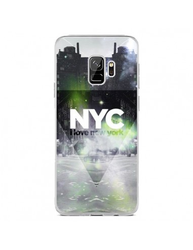 Coque Samsung S9 I Love New York City Vert - Javier Martinez