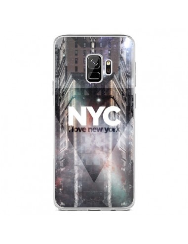 Coque Samsung S9 I Love New York City Violet - Javier Martinez