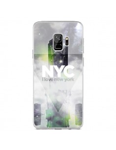 Coque Samsung S9 I Love New York City Gris Vert - Javier...