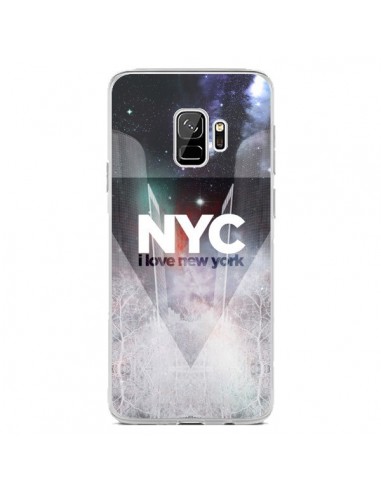 Coque Samsung S9 I Love New York City Bleu - Javier Martinez