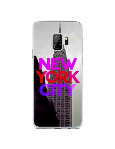 Coque Samsung S9 New York City Rose Rouge - Javier Martinez