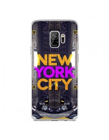 Coque Samsung S9 New York City Orange Violet - Javier Martinez