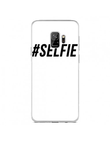 Coque Samsung S9 Hashtag Selfie Noir Vertical - Jonathan Perez