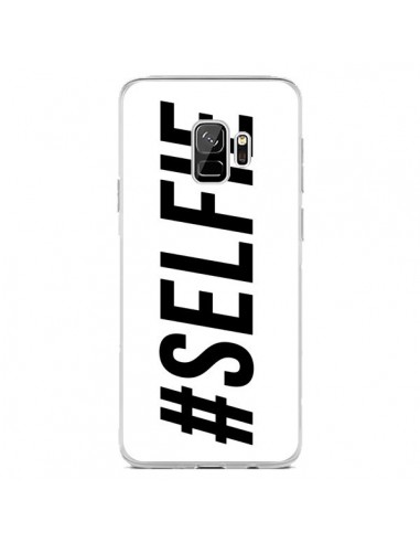 Coque Samsung S9 Hashtag Selfie Blanc Horizontal - Jonathan Perez