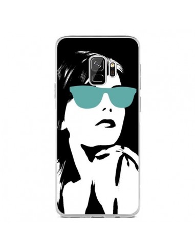 Coque Samsung S9 Fille Lunettes Bleues - Jonathan Perez