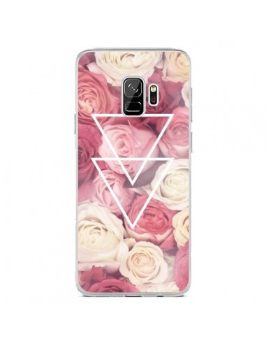 Coque Samsung S9 Roses Triangles Fleurs - Jonathan Perez