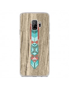 Coque Samsung S9 Totem Tribal Azteque Bois Wood -...