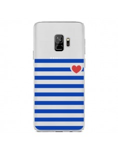 Coque Samsung S9 Mariniere Coeur Love Transparente -...