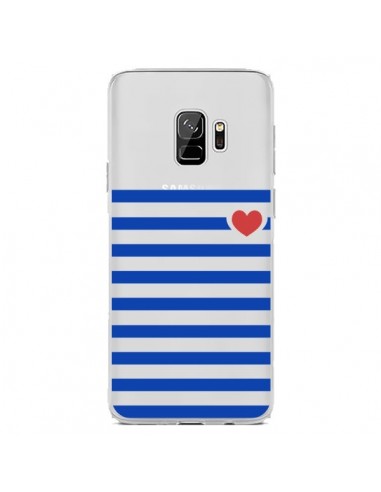 Coque Samsung S9 Mariniere Coeur Love Transparente - Jonathan Perez