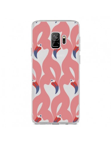 Coque Samsung S9 Flamant Rose Flamingo Transparente - Dricia Do
