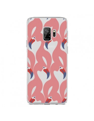 Coque Samsung S9 Flamant Rose Flamingo Transparente - Dricia Do
