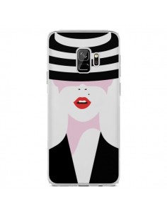 Coque Samsung S9 Femme Chapeau Hat Lady Transparente -...