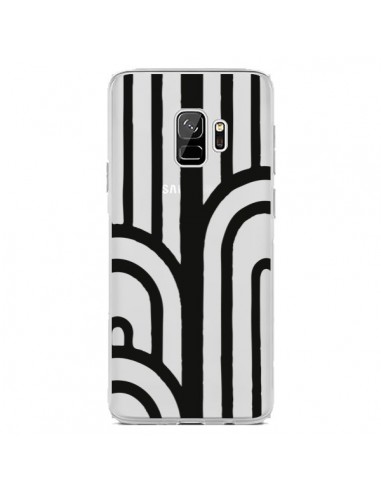 Coque Samsung S9 Geometric Noir Transparente - Dricia Do