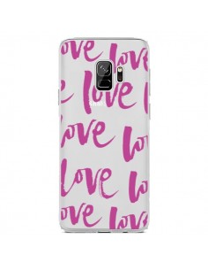 Coque Samsung S9 Love Love Love Amour Transparente -...