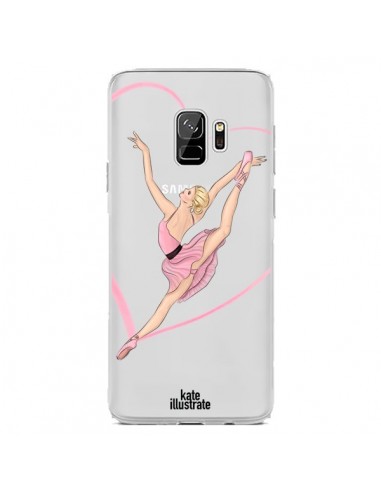 Coque Samsung S9 Ballerina Jump In The Air Ballerine Danseuse Transparente - kateillustrate