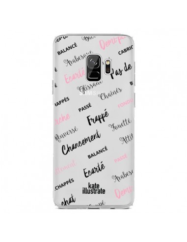 Coque Samsung S9 Ballerina Ballerine Mots Transparente - kateillustrate