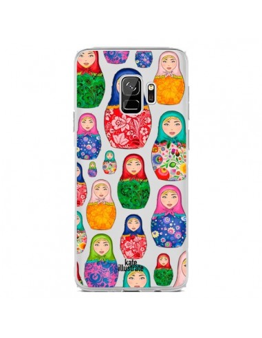 Coque Samsung S9 Matryoshka Dolls Poupées Russes Transparente - kateillustrate