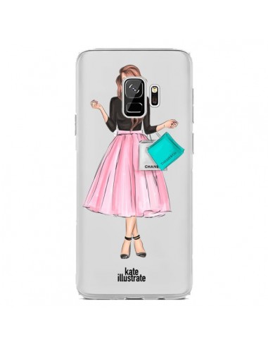 Coque Samsung S9 Shopping Time Transparente - kateillustrate