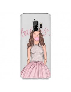 Coque Samsung S9 Bubble Girl Tiffany Rose Transparente -...