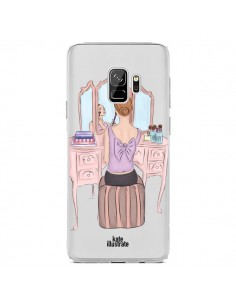Coque Samsung S9 Vanity Coiffeuse Make Up Transparente -...