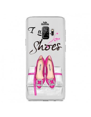 Coque Samsung S9 I Work For Shoes Chaussures Transparente - kateillustrate