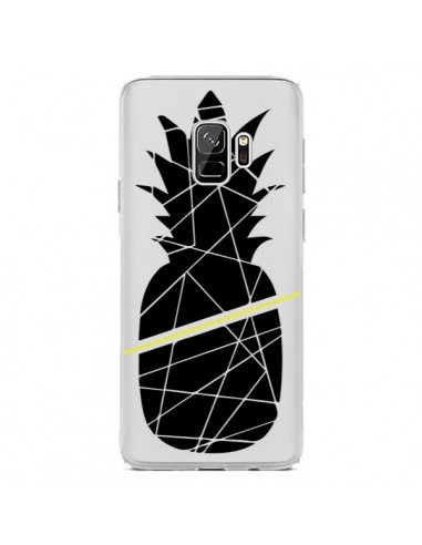 Coque Samsung S9 Ananas Noir Transparente - Koura-Rosy Kane