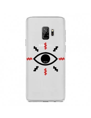 Coque Samsung S9 Eye I See You Oeil Transparente - Koura-Rosy Kane