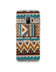 Coque Samsung S9 Azteque Vert Marron - Kris Tate