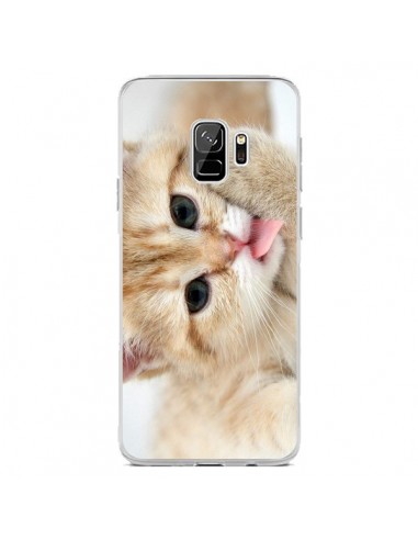 Coque Samsung S9 Chat Cat Tongue - Laetitia