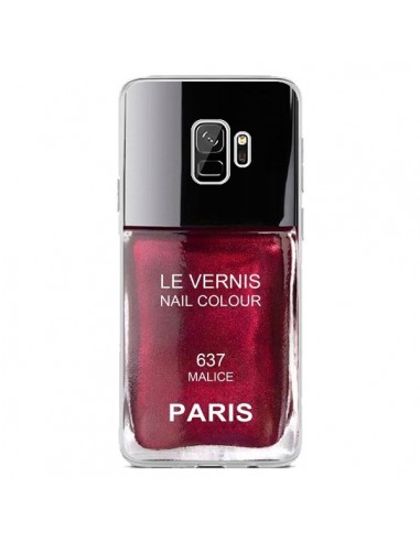 Coque Samsung S9 Vernis Paris Malice Violet - Laetitia