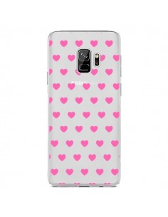 Coque Samsung S9 Coeur Heart Love Amour Rose Transparente...