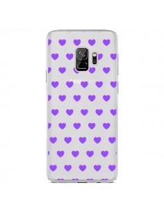 Coque Samsung S9 Coeur Heart Love Amour Violet...