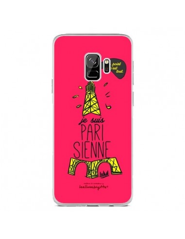 Coque Samsung S9 Je suis Parisienne La Tour Eiffel Rose - Leellouebrigitte