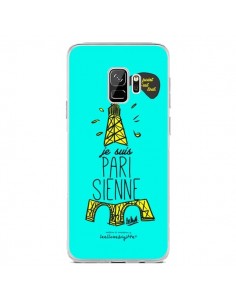 Coque Samsung S9 Je suis Parisienne La Tour Eiffel Bleu -...
