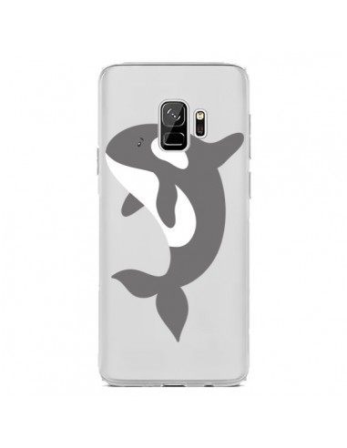 Coque Samsung S9 Orque Orca Ocean Transparente - Petit Griffin