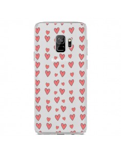 Coque Samsung S9 Coeurs Heart Love Amour Rouge...