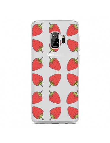 Coque Samsung S9 Fraise Fruit Strawberry Transparente - Petit Griffin