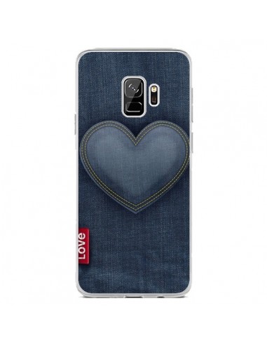 Coque Samsung S9 Love Coeur en Jean - Lassana