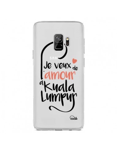 Coque Samsung S9 Je veux de l'amour à Kuala Lumpur Transparente - Lolo Santo